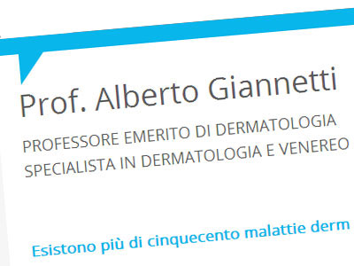 ALBERTO GIANNETTI, PROFESSORE EMERITO DI DERMATOLOGIA